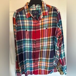 American Eagle Outfitters Multicolor Plaid Shirt